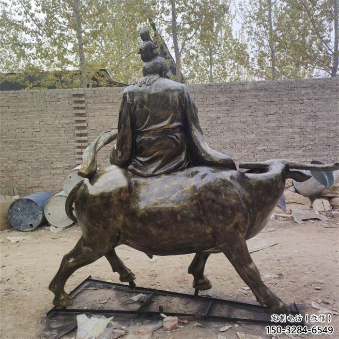 房地產(chǎn)老牛雕塑，仿古動(dòng)物雕塑，噴漆制造