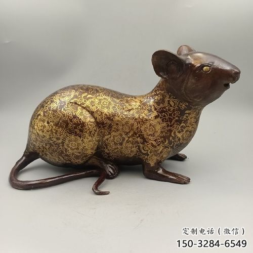 大型老鼠雕塑，仿真動物雕塑，仿古擺件