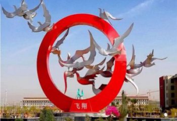 公園鴿子雕塑，彩繪動物雕塑，烤漆工藝