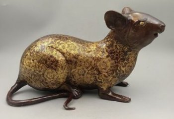 大型老鼠雕塑，仿真動(dòng)物雕塑，仿古擺件
