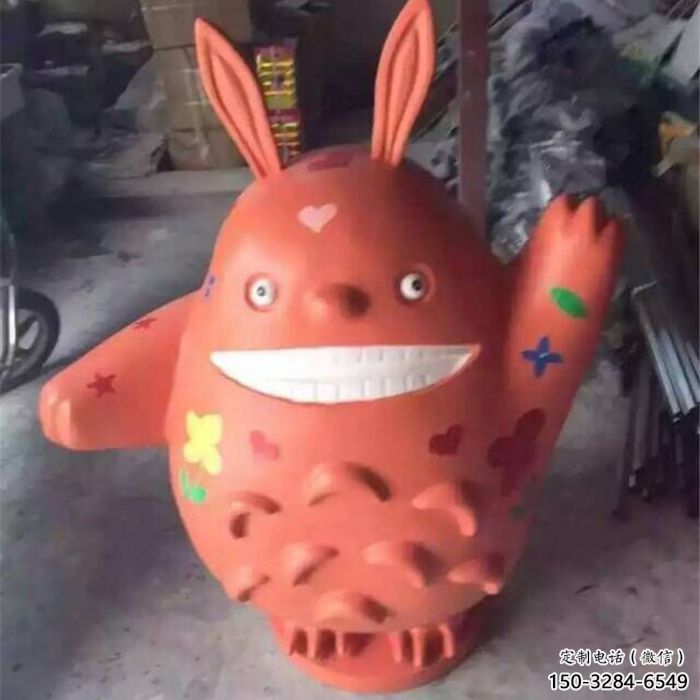 公園龍貓雕塑，烤漆卡通雕塑，動漫工藝