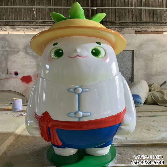 廣場(chǎng)龍貓雕塑，卡通動(dòng)物雕塑，彩繪制造