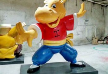 幼兒園龍貓雕塑，動漫文化雕塑，彩繪工藝制作