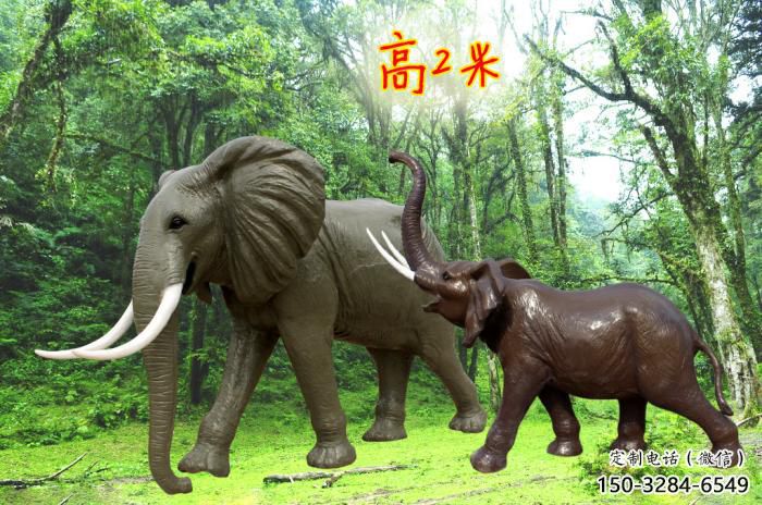 雕塑大象景觀制造，動(dòng)物小品，景觀仿真大象雕塑優(yōu)價(jià)
