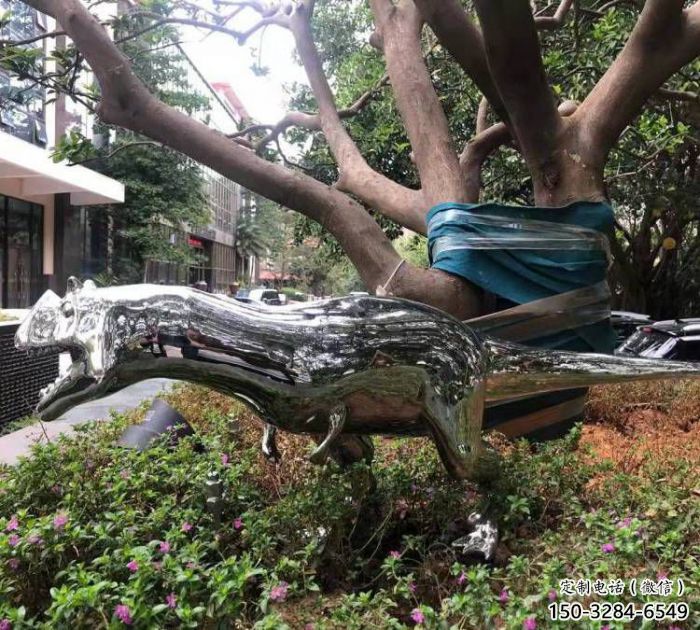 恐龍雕塑供需，圓雕系列，鏡面恐龍雕塑制造商