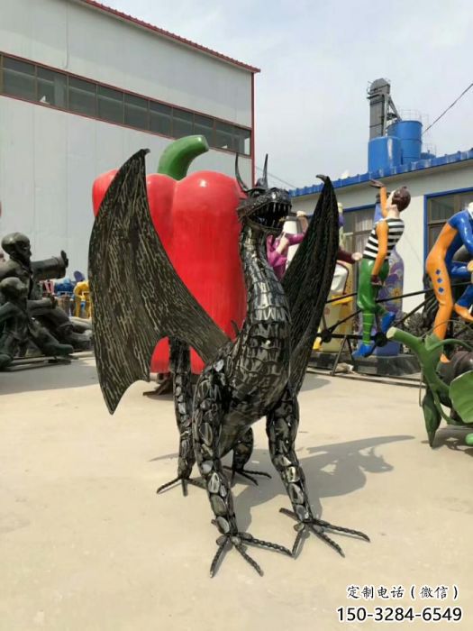 金屬恐龍雕塑制作，城市裝飾，鐵藝恐龍雕塑標準