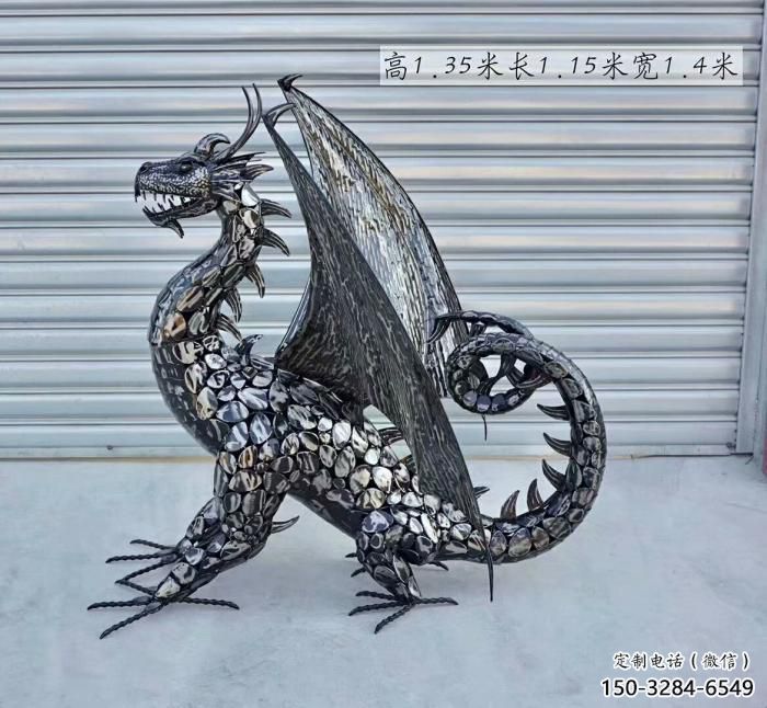 主題恐龍雕塑供給，中式工藝，景觀鐵藝恐龍雕塑精品