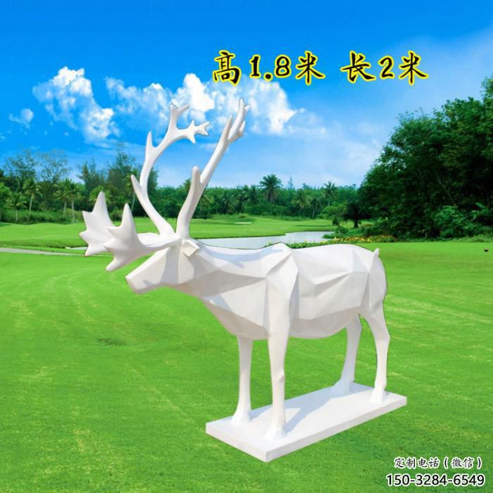 藝術(shù)小鹿雕塑選定，切面工藝，景觀小鹿雕塑預(yù)定