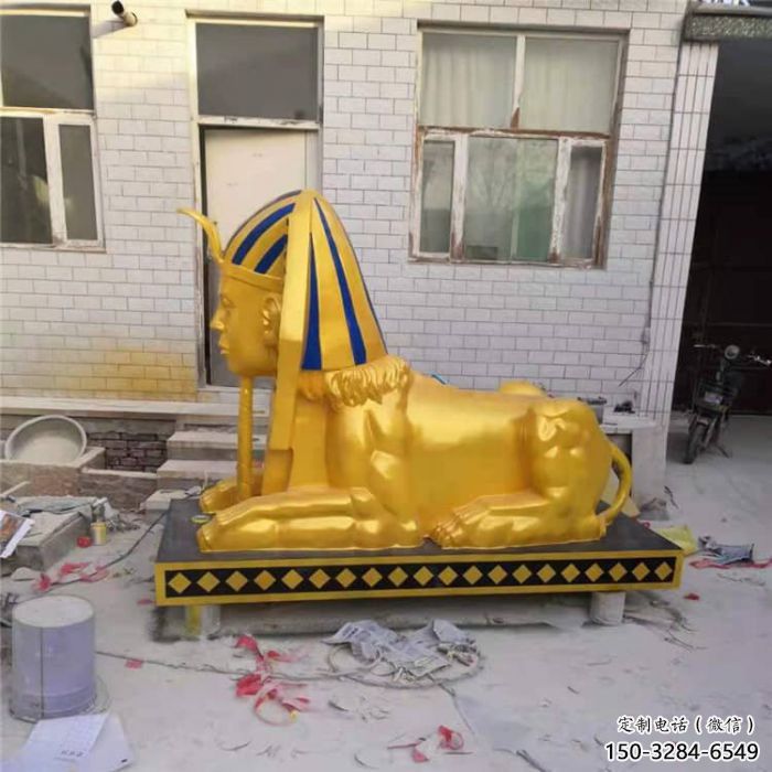 大型獅子雕塑常用，戶外擺放，獅子人獸雕塑展示