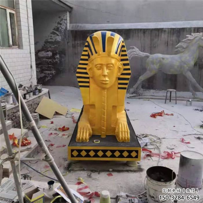 仿真獅子雕塑制作，陸地擺件，獅子人獸雕塑制造商