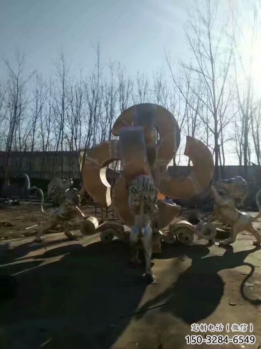獅子雕塑選用，廣場雕塑，走獅雕塑制作