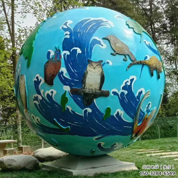 地球雕塑點(diǎn)擊，中式工藝，不銹鋼地球雕塑生產(chǎn)商