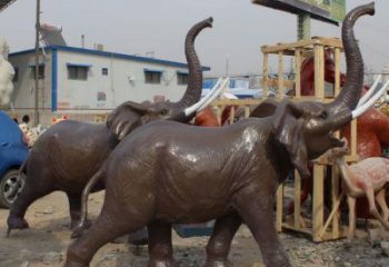 景觀大象雕塑制造，歐式風(fēng)格，仿真大象雕塑定價(jià)