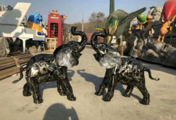 房地產(chǎn)大象雕塑精品，標識雕塑，鐵藝大象雕塑供給