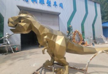 景觀恐龍雕塑優(yōu)選，陸地?cái)[件，藝術(shù)幾何恐龍雕塑供應(yīng)