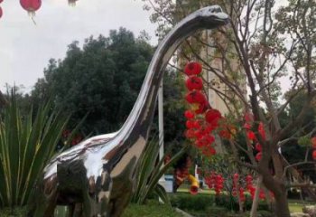 恐龍雕塑通用，花園小品，廣場鏡面恐龍雕塑廠家