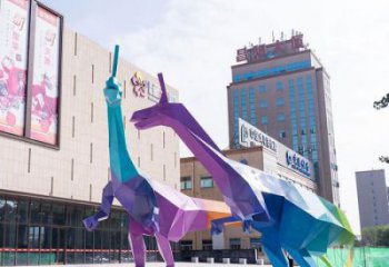 公共恐龍雕塑訂做，城市裝飾，景觀烤漆恐龍雕塑展品