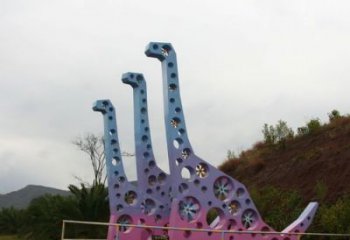 鏤空主題恐龍雕塑生產(chǎn)，透雕系列，戶外恐龍雕塑生產(chǎn)商