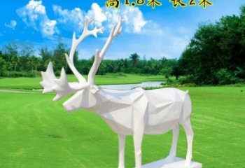 藝術(shù)小鹿雕塑選定，切面工藝，景觀小鹿雕塑預(yù)定