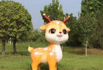 藝術(shù)小鹿雕塑優(yōu)選，城市裝飾，卡通小鹿雕塑訂做