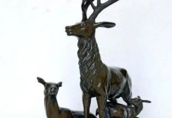 銅梅花鹿雕塑供需，多彩藝術(shù)，梅花鹿銅雕塑制造商