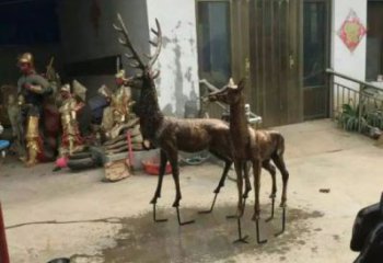 校園馴鹿雕塑，拉絲海洋雕塑，卡通主題