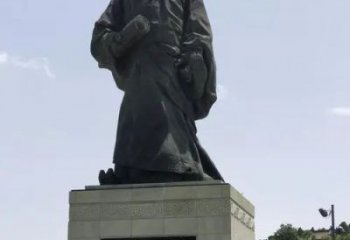 司馬遷雕塑，鑄銅人物銅雕廠家