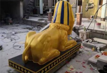 獅子雕塑觀賞型，公園小品，景觀獅子人獸雕塑常用