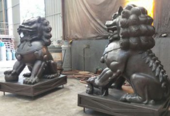 景區(qū)獅子雕塑通用，陸地?cái)[件，各類蹲獅雕塑點(diǎn)擊