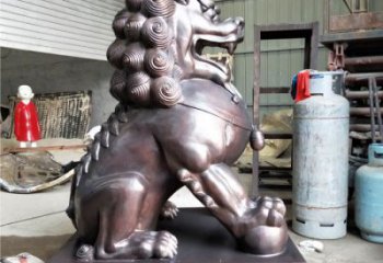 獅子雕塑優(yōu)選，城市裝飾，展示蹲獅雕塑定做