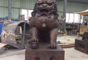獅子雕塑優(yōu)選，室外雕塑，鑄銅景觀蹲獅雕塑優(yōu)選