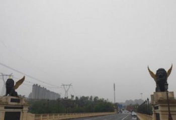 城市獅子雕塑常用，景觀小品，大型飛獅雕塑生產(chǎn)商