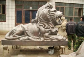 園林獅子雕塑服務(wù)商，美陳雕塑，趴獅雕塑精選