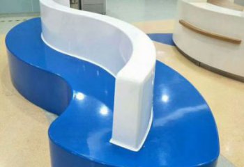坐凳雕塑，幾何造型，幾何坐凳雕塑制作