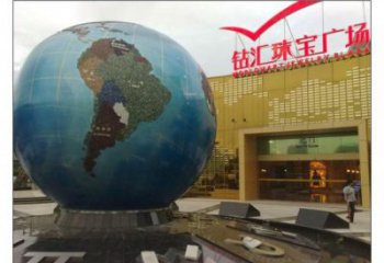 地球雕塑定制，露天雕塑，不銹鋼地球雕塑展品