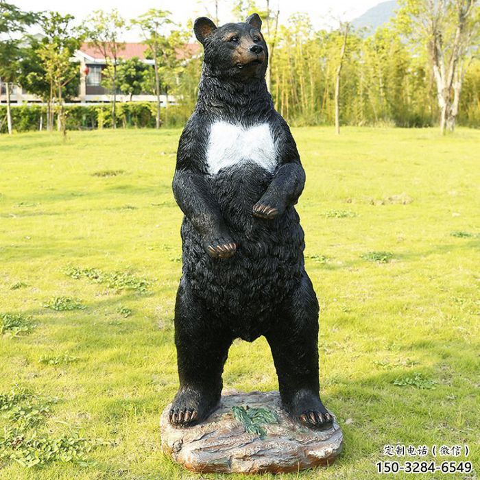平?jīng)鼋值篮谛艿袼?，仿真動物雕塑，古銅效果