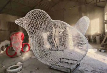 云浮鏤空小鳥雕塑精選，陸地擺件，鐵藝鳥兒雕塑精品