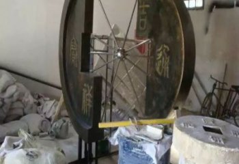 信陽園林銅錢雕塑精選，陸地擺件，公園銅錢雕塑精品