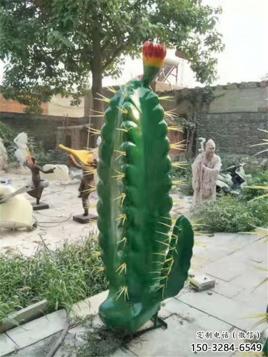 南關(guān)彩繪仙人棒雕塑承接，城市裝飾，仿真仙人棒雕塑公司