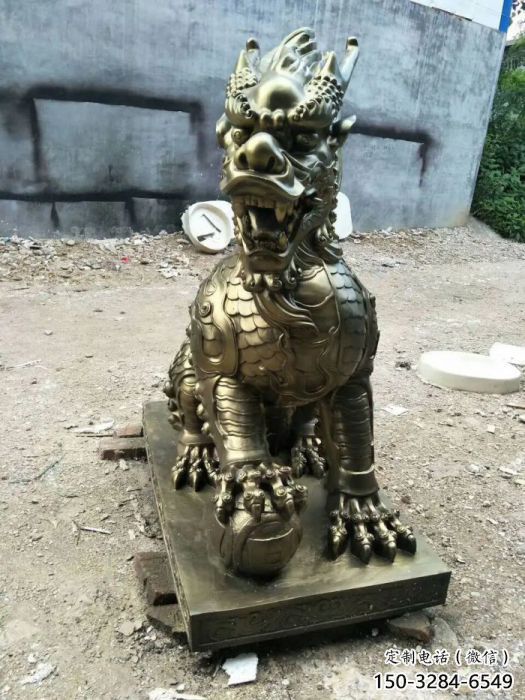 阿拉善盟校園麒麟雕塑，拉絲海洋雕塑，卡通主題