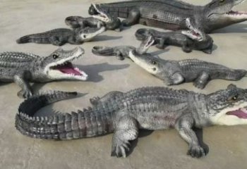 本溪園林鱷魚雕塑
