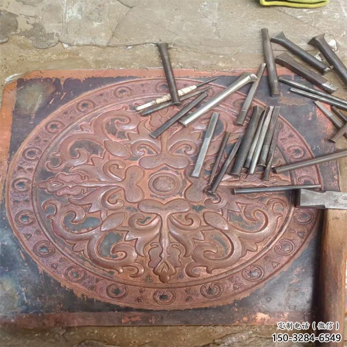 尖草坪花卉浮雕精品，鍛銅構(gòu)件，別墅花卉浮雕廠家