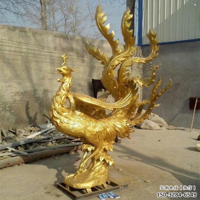 達(dá)州鳳凰雕塑廠家，鍛造工藝，銅鳳凰雕塑廠家承接