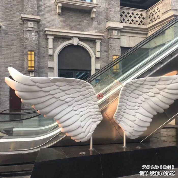 當(dāng)雄景觀鳥(niǎo)翅雕塑制造，歐式風(fēng)格，不銹鋼鳥(niǎo)翅雕塑定價(jià)