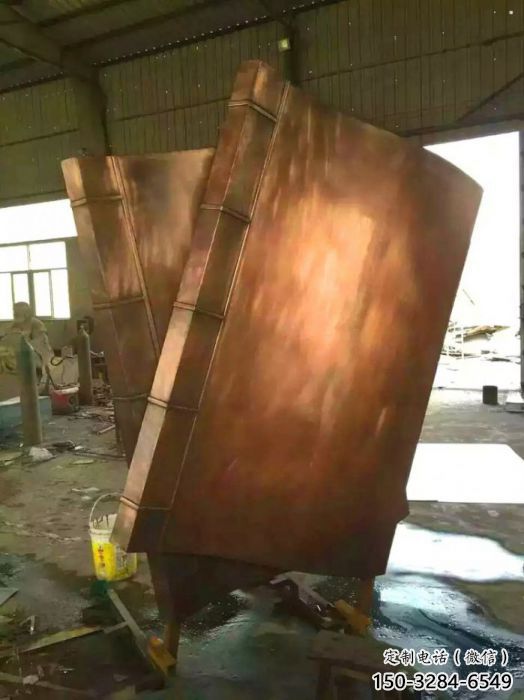伊犁鑄銅書籍供應(yīng)，街景小品，銅書籍雕塑廠家優(yōu)價(jià)