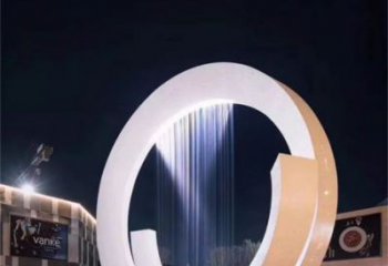 西寧圓環(huán)噴泉雕塑，水景藝術原理，水景圓環(huán)雕塑廠家