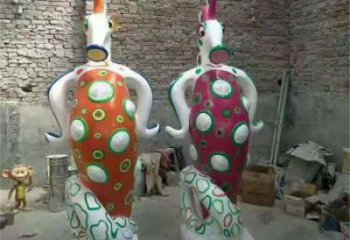 陽幼兒園河馬雕塑，動漫文化雕塑，卡通動物制作