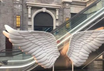 當雄景觀鳥翅雕塑制造，歐式風格，不銹鋼鳥翅雕塑定價