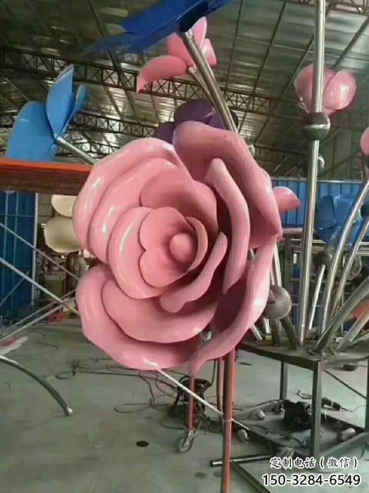 大理牡丹花雕塑工廠優(yōu)選，城市裝飾，牡丹花花朵雕塑供給