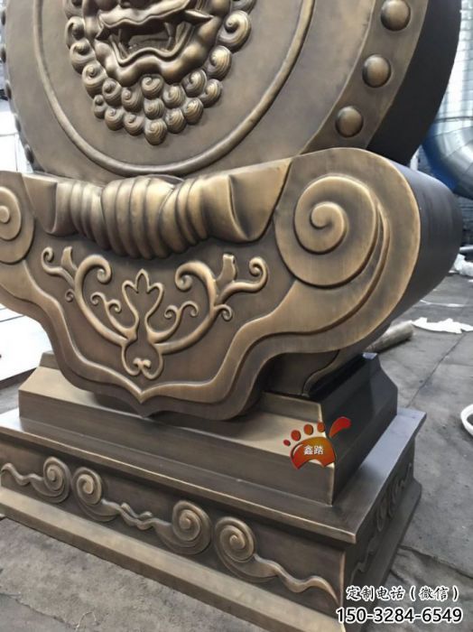 下城抱箍鑄造觀賞型，露天雕塑，鑄銅抱箍雕塑訂做
